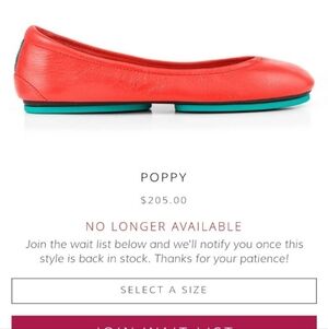 Poppy Tieks SZ 7 in Excellent Condition